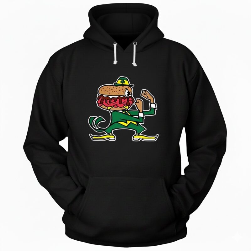 Notre Dame Fighting Irish Beefs burger mascot Hoodie