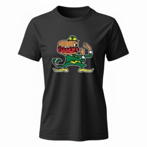 Notre Dame Fighting Irish Beefs burger mascot Ladies T-Shirt
