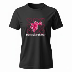 Ontario Tower Buzzers Bee Heart Ladies T-Shirt