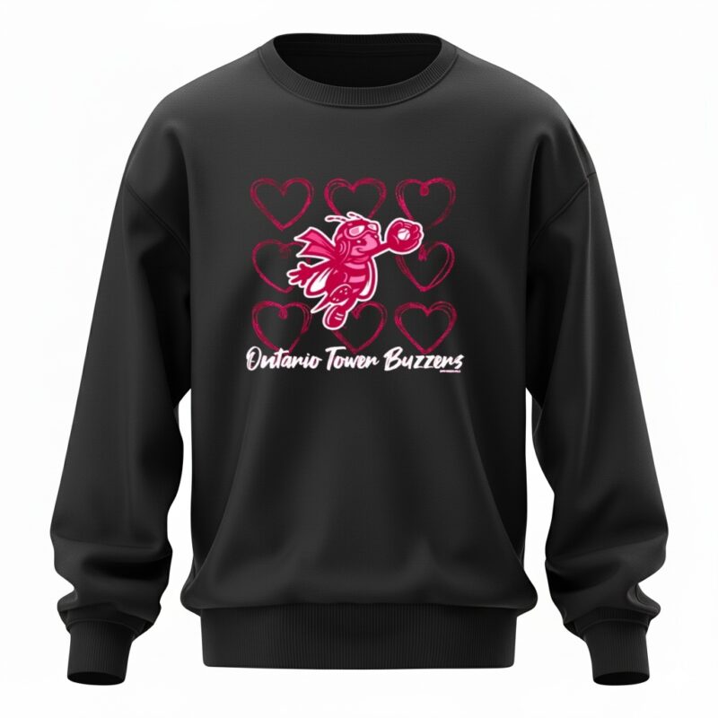 Ontario Tower Buzzers Bee Heart Sweatshirt