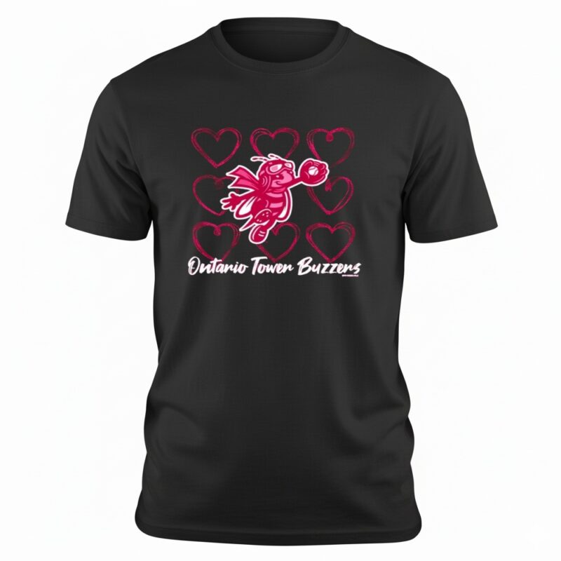 Ontario Tower Buzzers Bee Heart Shirt Ontario Tower Buzzers Bee Heart Shirt