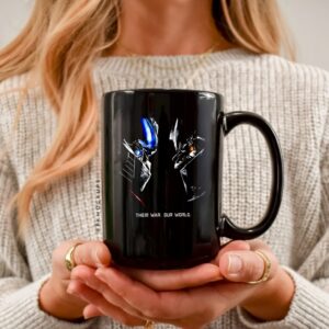 Optimus Prime vs Megatron Transformers Their war our world 00s retro_Ceramic Mug