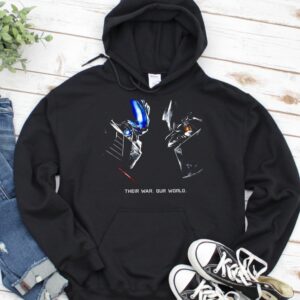 Optimus Prime vs Megatron Transformers Their war our world 00s retro_Hoodie