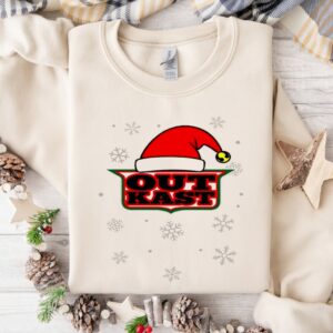 Outkast Santa Hat Christmas Logo_Crewneck Sweatshirt