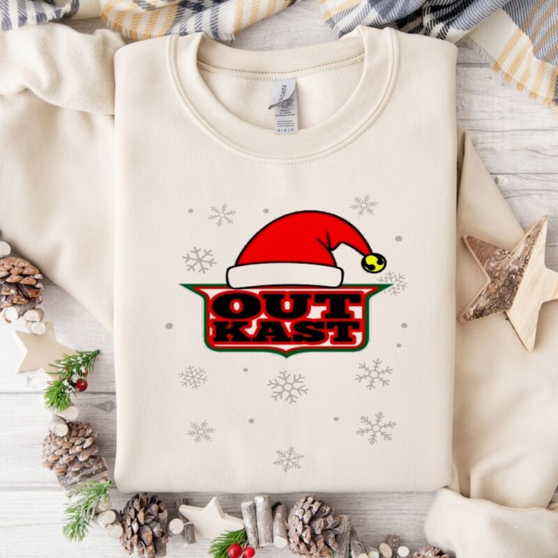 Outkast Santa Hat Christmas Logo_Crewneck Sweatshirt