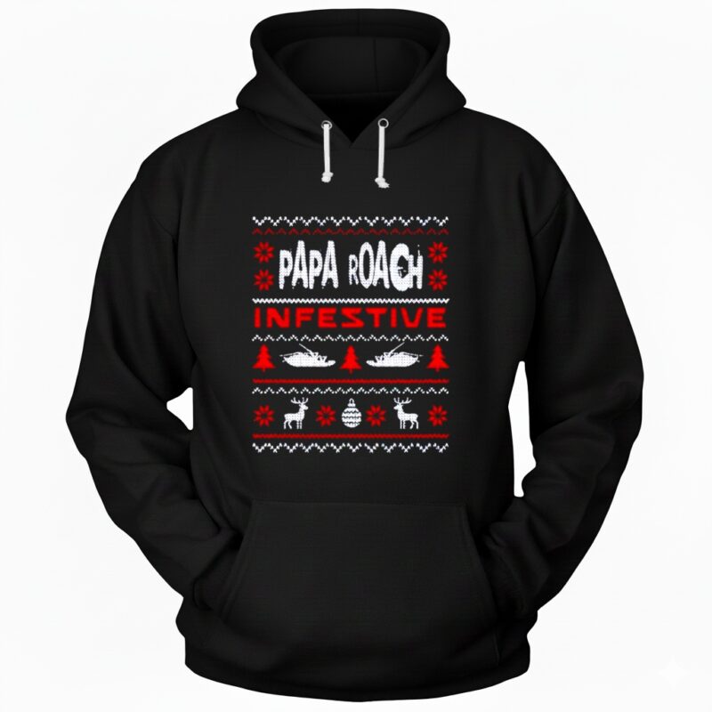 Papa Roach Infestive Holiday Christmas Hoodie