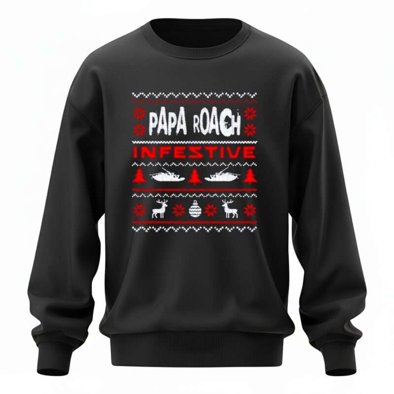 Papa Roach Infestive Holiday Christmas Sweatshirt