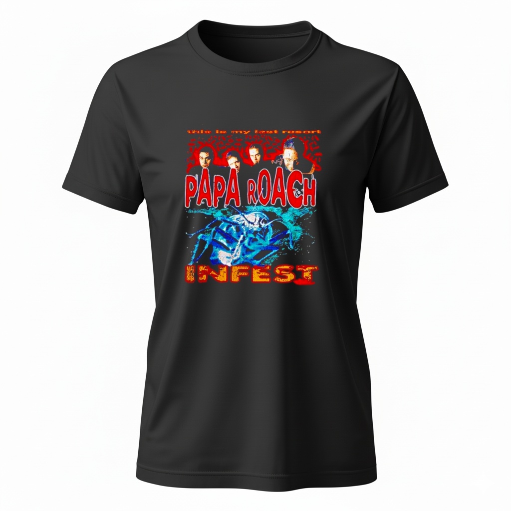 Papa Roach Last Resort Bootleg Ladies T-Shirt Papa Roach Last Resort Bootleg Ladies T-Shirt
