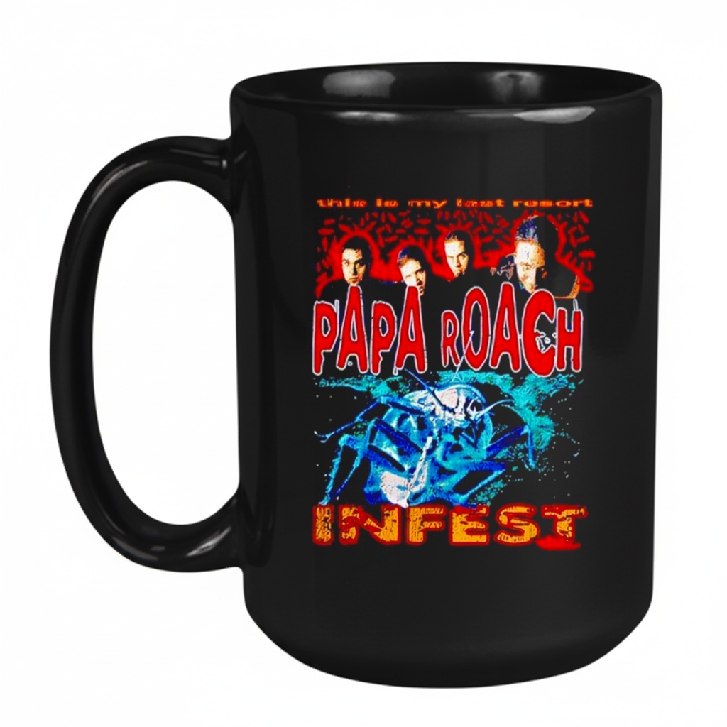 Papa Roach Last Resort Bootleg Mug Papa Roach Last Resort Bootleg Mug