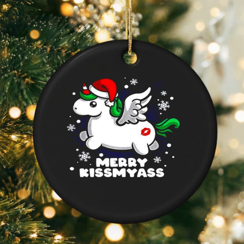 Pegasus Santa hat Merry Kissmyass_Ornaments