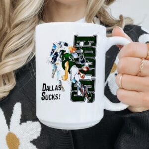 Philadelphia Eagles and Dallas Cowboys Jack Davis sucks_Mug