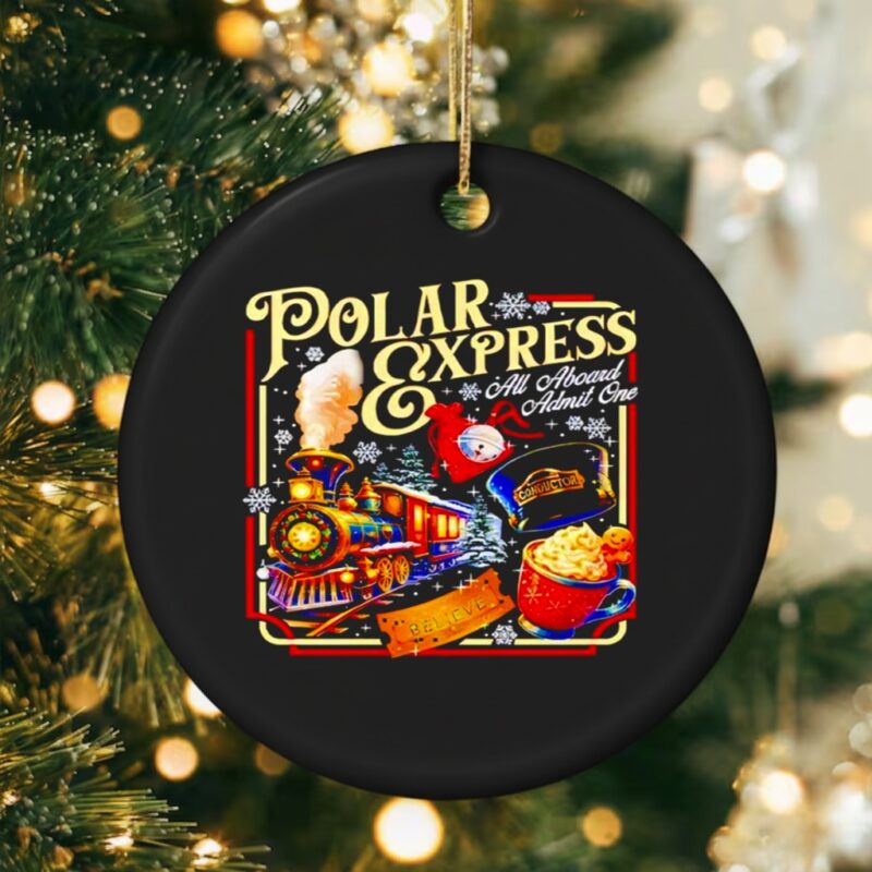 Polar Express All Aboard Admit One Christmas_Ornaments