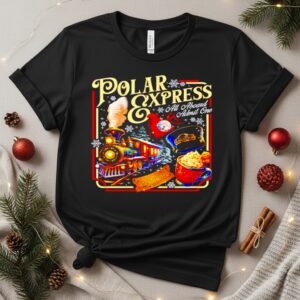 Polar Express All Aboard Admit One Christmas_T-Shirt