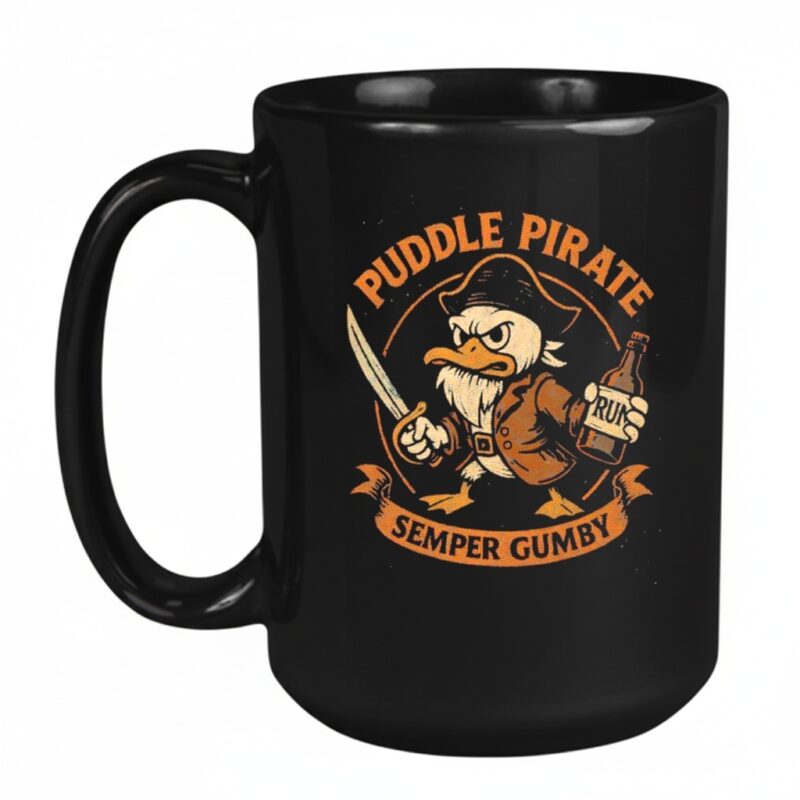 Puddle Pirate Semper Gumby Duck Mug