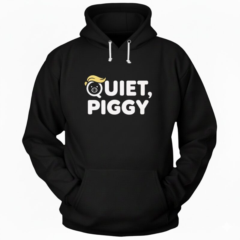 Quiet Piggy Humorous Potus Trump Hoodie