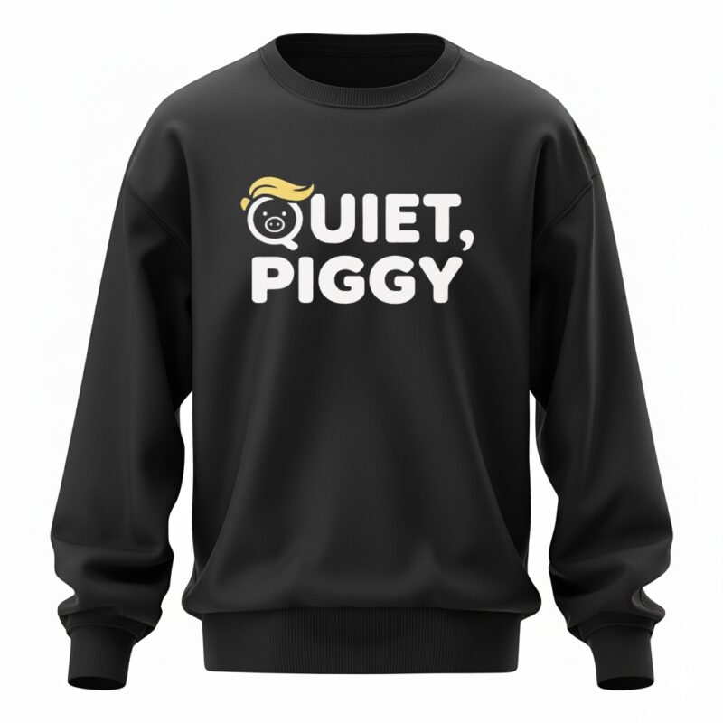 Quiet Piggy Humorous Potus Trump Sweatshirt