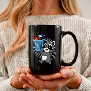 Raccoon with Trash graphic_Ceramic Mug