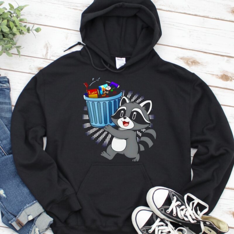 Raccoon with Trash graphic_Hoodie