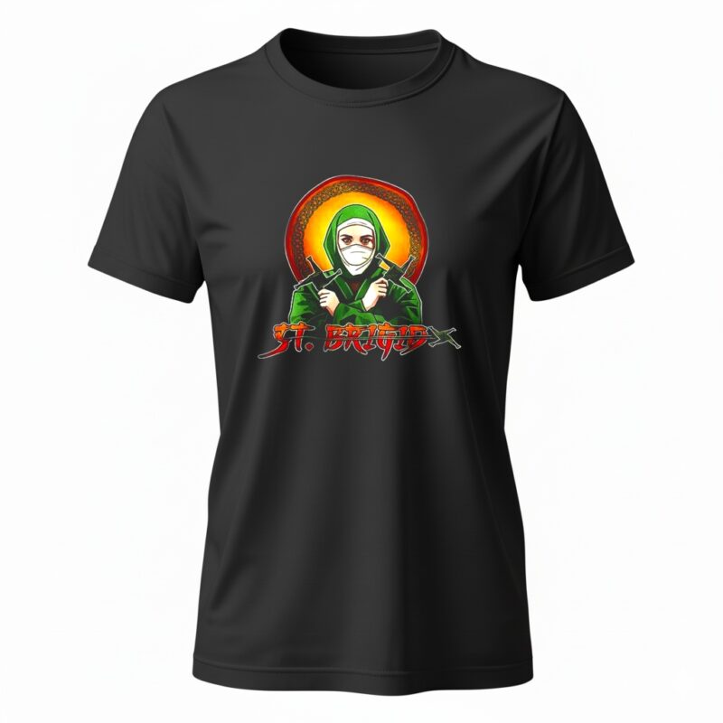 Saint Brigid of Kildare ninja Ladies T-Shirt