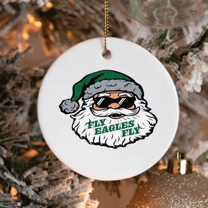 Santa Claus x Philadelphia Eagles Fly Eagles Fly Football 2025 Christmas_Ornaments