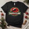 Santa Claw Jurassic Park Christmas_T-Shirt