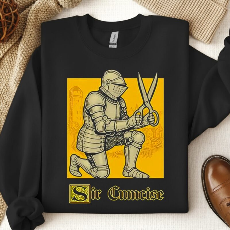 Sir Cumcise Knight Meme graphic_Crewneck Sweatshirt