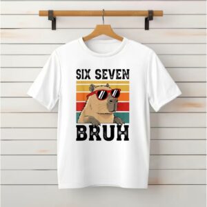 Six Seven Bruh 67 Meme Funny Capybara shirt