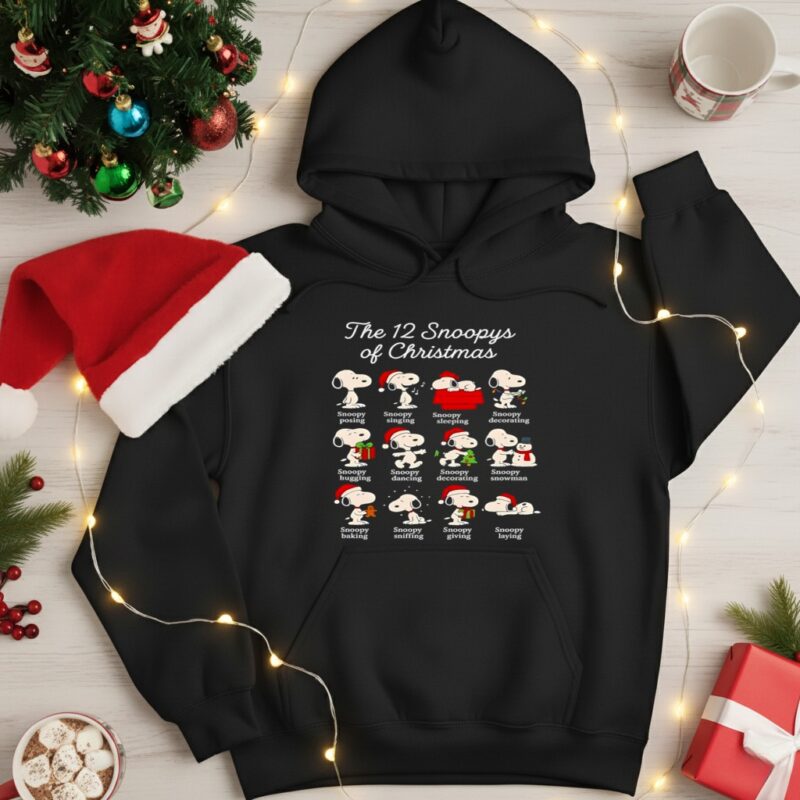 Snoopy Christmas the 12 Snoopys of Christmas_Hoodie
