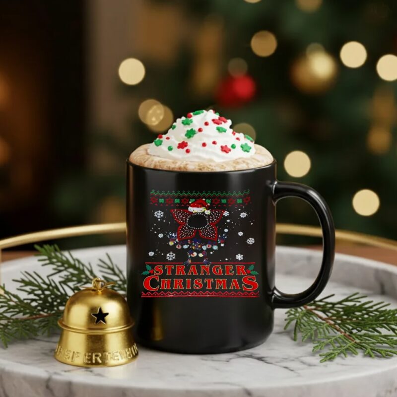 Stranger Things Christmas Epic Demogorgon Ugly Sweater_Ceramic Mug