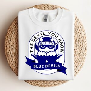 The Devil You Know Bull City mascot_Crewneck Sweatshirt