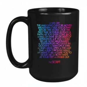 The Script Store Merch The Script Tracklisting_Mug