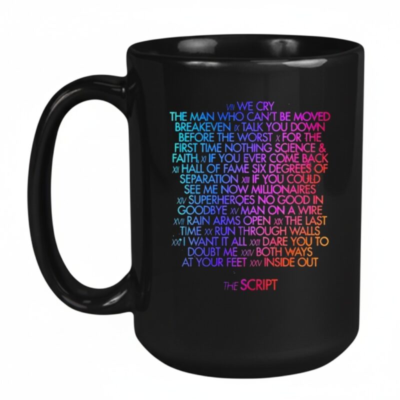The Script Store Merch The Script Tracklisting_Mug