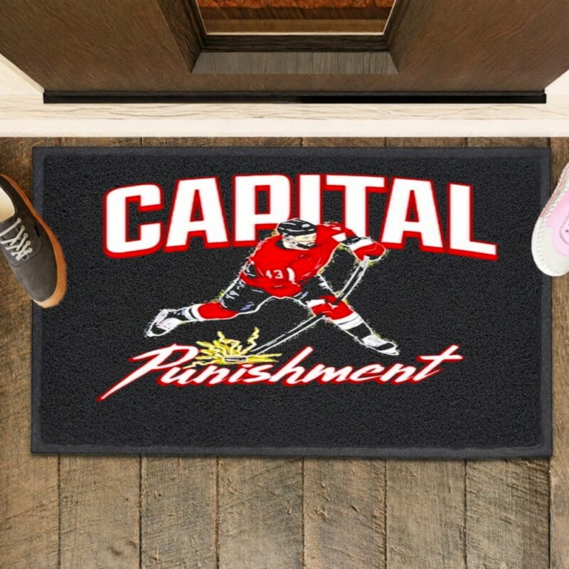 Thomas Wilson Washington Capitals Capital Punishment_Rubber Doormat