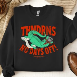 Thundernoise No Days Off Gator_Crewneck Sweatshirt