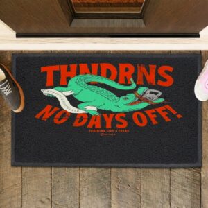 Thundernoise No Days Off Gator_Rubber Doormat