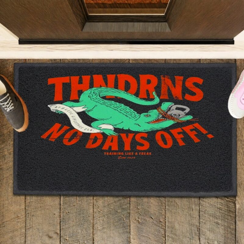 Thundernoise No Days Off Gator_Rubber Doormat