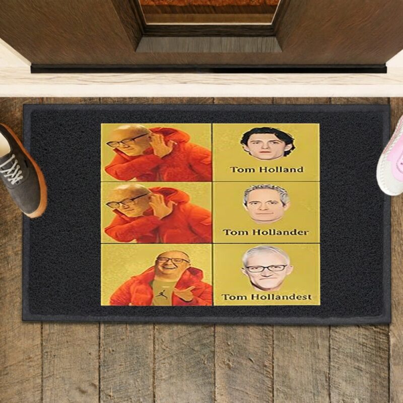 Tom Holland Tom Hollander and Tom Hollandest meme_Rubber Doormat