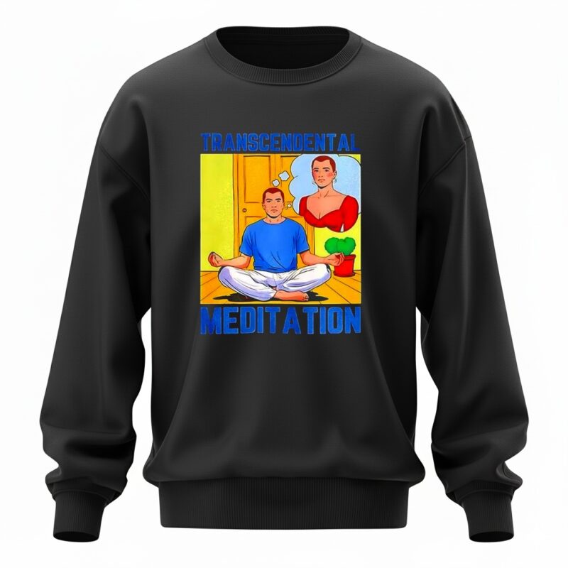 Transcendental Meditation caricature_Sweatshirt