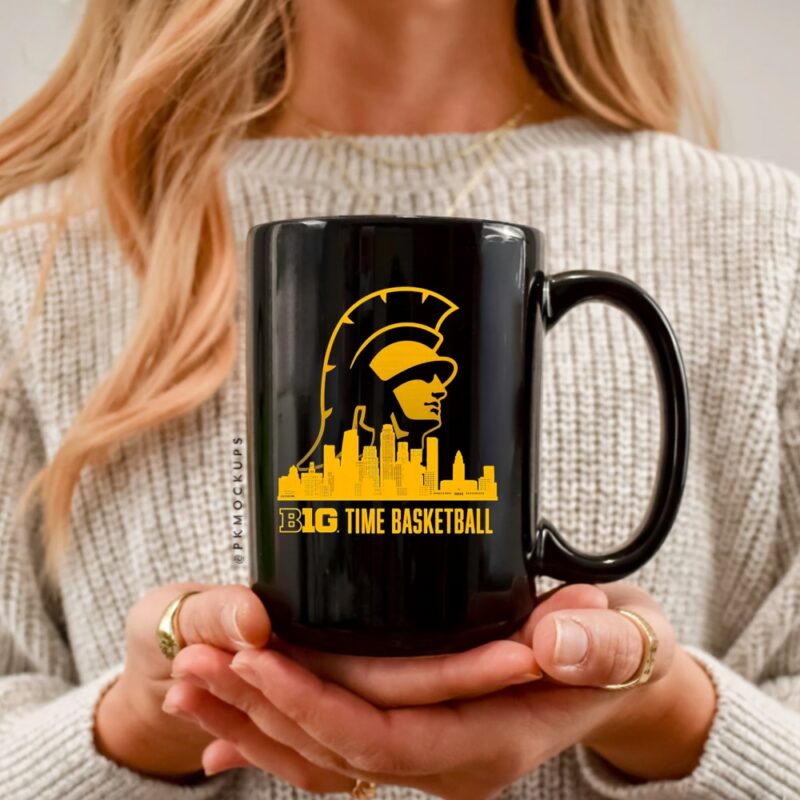 USC Trojans Big Ten Time basketball city skyline_Ceramic Mug