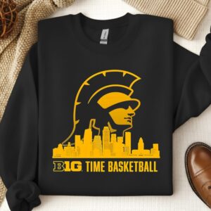 USC Trojans Big Ten Time basketball city skyline_Crewneck Sweatshirt