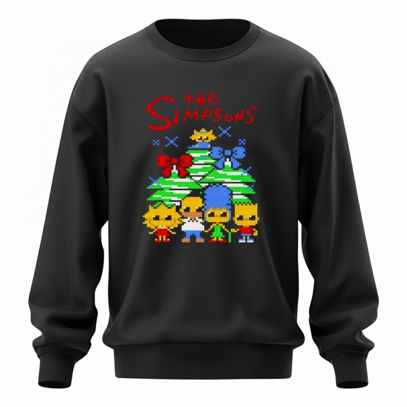 Ugly Christmas Simpsons Family_Sweatshirt