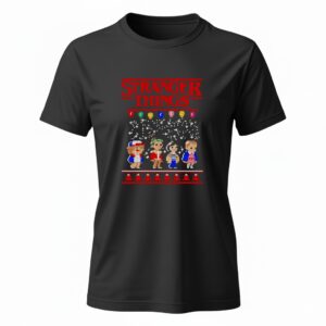Ugly Christmas Stranger Things Christmas_Ladies T-Shirt