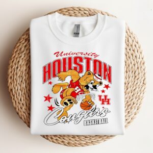 University of Houston Cougars basketball mascot graphic_Crewneck Sweatshirt