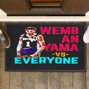 Victor Wembanyama San Antonio Spurs Wembanyama Vs Everyone_Rubber Doormat