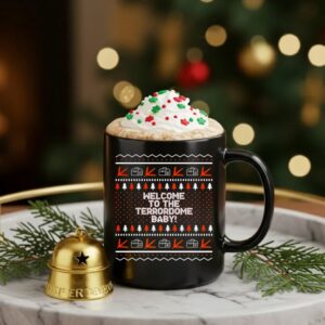 Virginia Tech Hokies welcome to the Terrordome baby ugly Christmas_Ceramic Mug