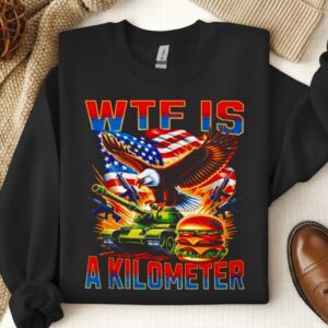 WTF Is A Kilometer burger_Crewneck Sweatshirt