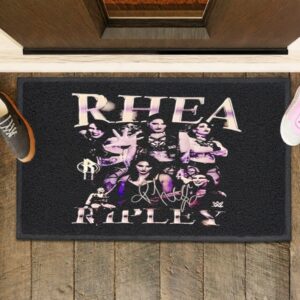 WWE Rhea Ripley signature graphic_Rubber Doormat