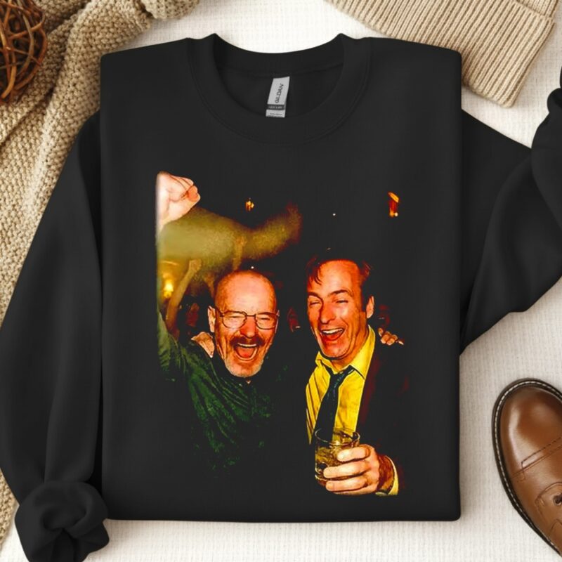 Walter White and Saul Goodman Breaking Bad party_Crewneck Sweatshirt
