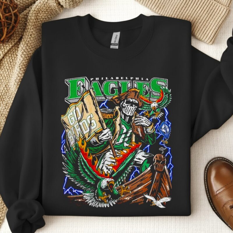 Warren Lotas Philadelphia Eagles Philly Go Birds Push_Crewneck Sweatshirt