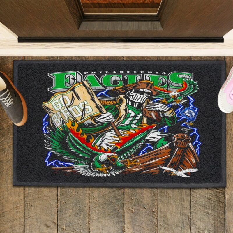 Warren Lotas Philadelphia Eagles Philly Go Birds Push_Rubber Doormat